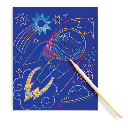 Kit creativ, Scratch Magic - Cosmic Galaxy - Mudpuppy
