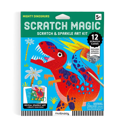 Kit creativ, Scratch Magic - Mighty Dinosaurs - Mudpuppy