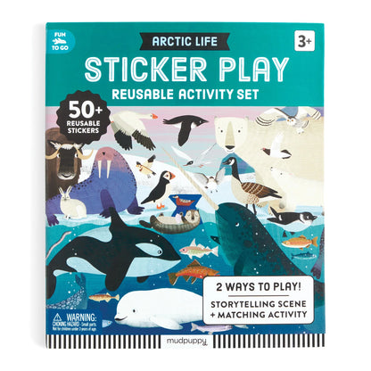 Set autocolante reutilizabile Arctic Life Mudpuppy - coperta spate