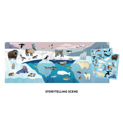 Set autocolante reutilizabile Arctic Life Mudpuppy - detaliu animale 2