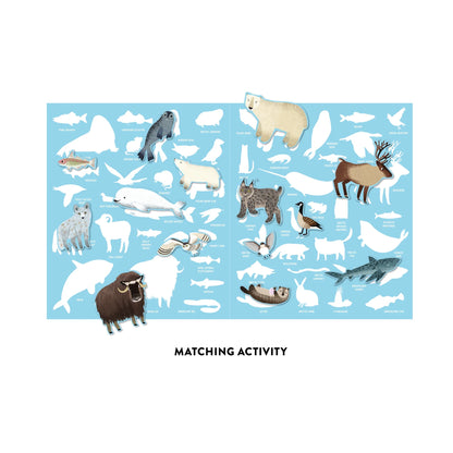 Set autocolante reutilizabile Arctic Life Mudpuppy - detaliu animale 3