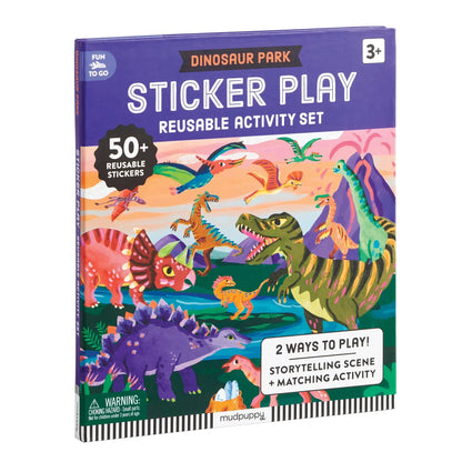 Set stickere reutilizabile Dinosaur Park Mudpuppy - coperta