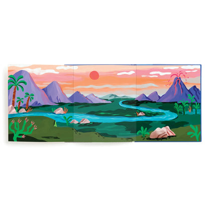 Set stickere reutilizabile Dinosaur Park Mudpuppy - activitate potrivire