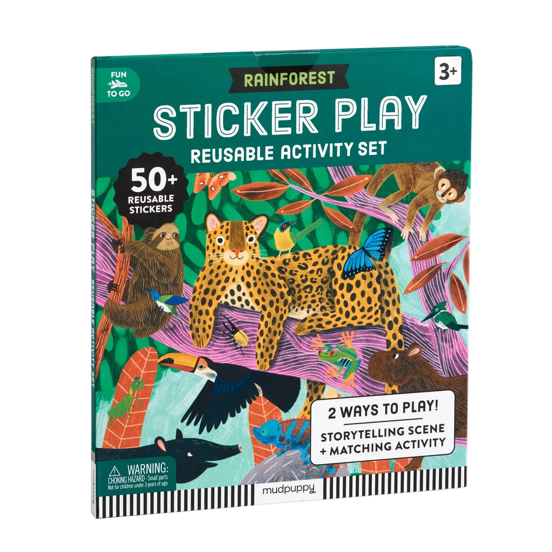Set stickere reutilizabile Rainforest Mudpuppy - coperta