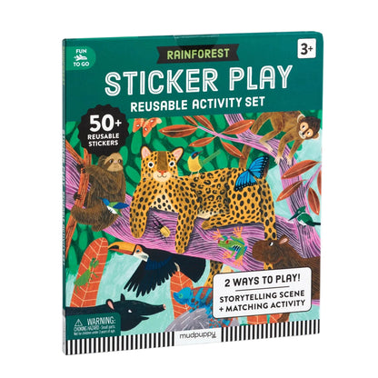Set stickere reutilizabile Rainforest Mudpuppy - coperta