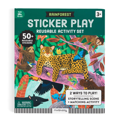 Set stickere reutilizabile Rainforest Mudpuppy - coperta spate