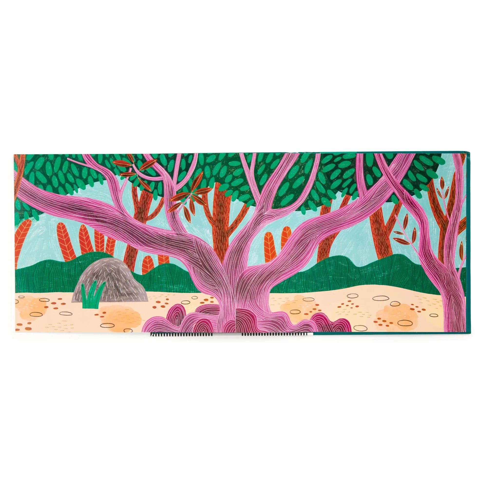 Set stickere reutilizabile Rainforest Mudpuppy - fundal panoramic