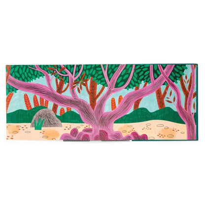 Set stickere reutilizabile Rainforest Mudpuppy - fundal panoramic
