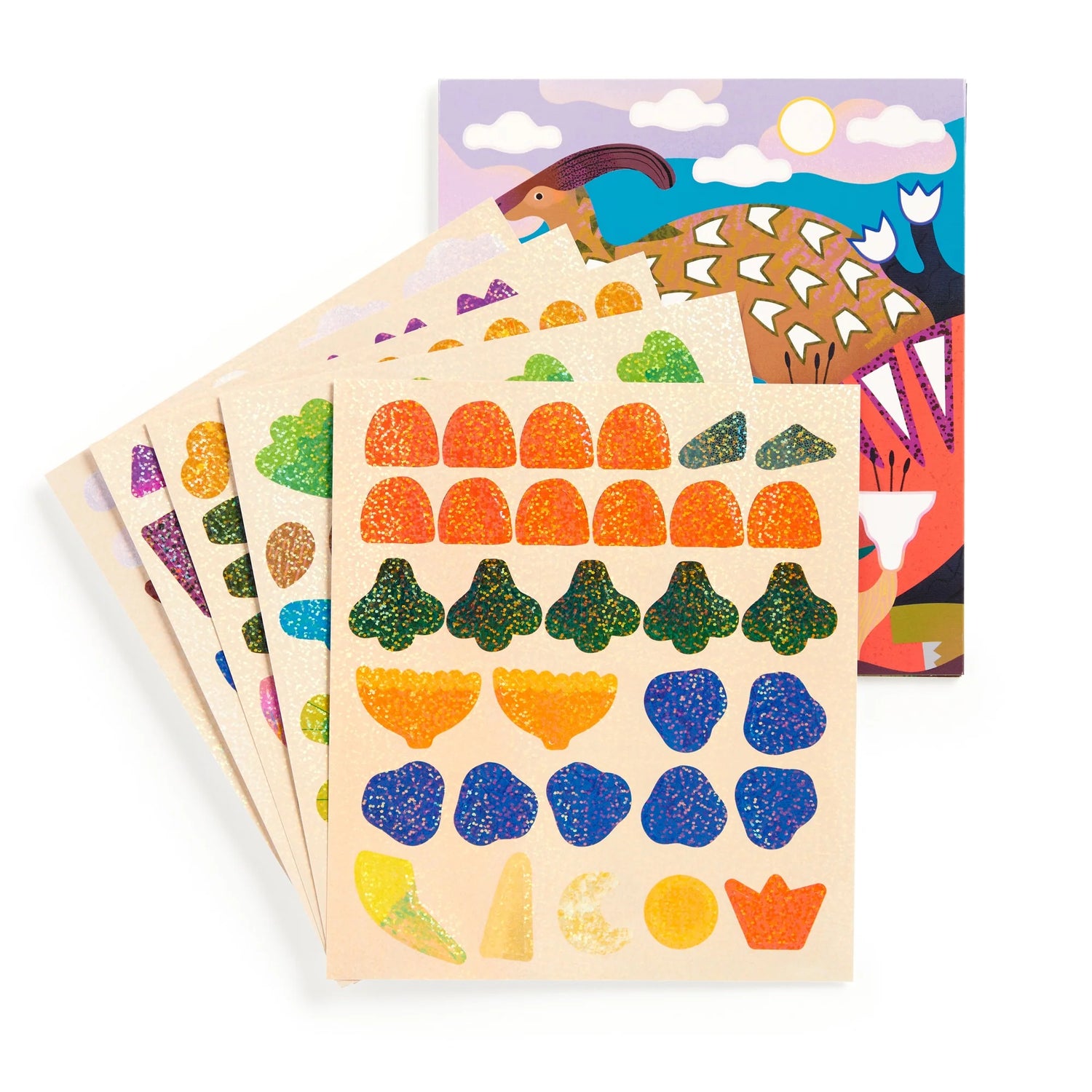 Kit creativ, Sticker Sparkle - Dinosaur Land - Mudpuppy