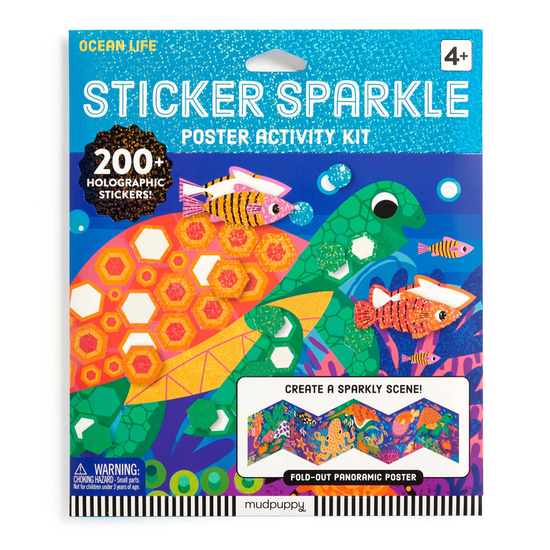 Kit creativ, Sticker Sparkle - Ocean Life - Mudpuppy