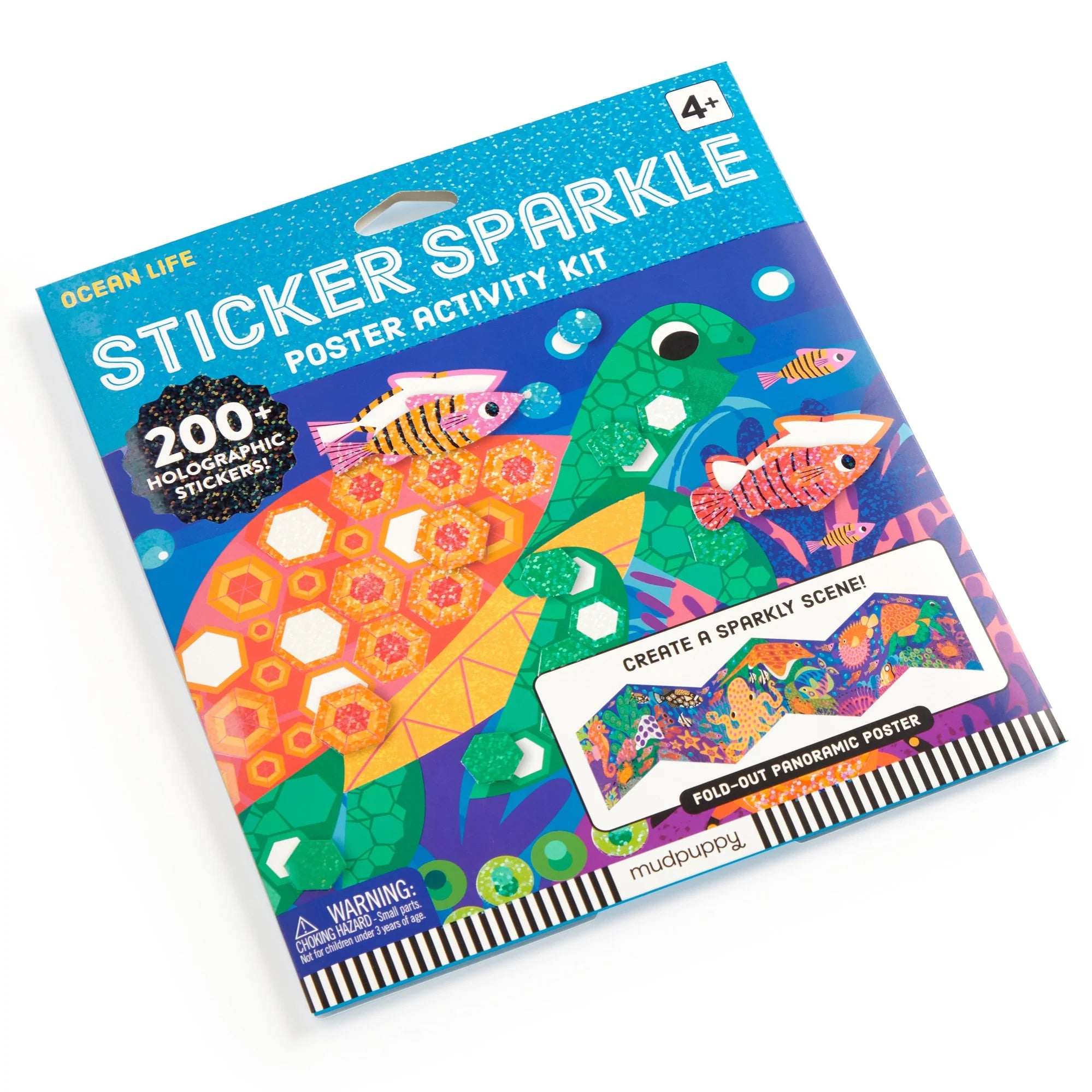 Kit creativ, Sticker Sparkle - Ocean Life - Mudpuppy