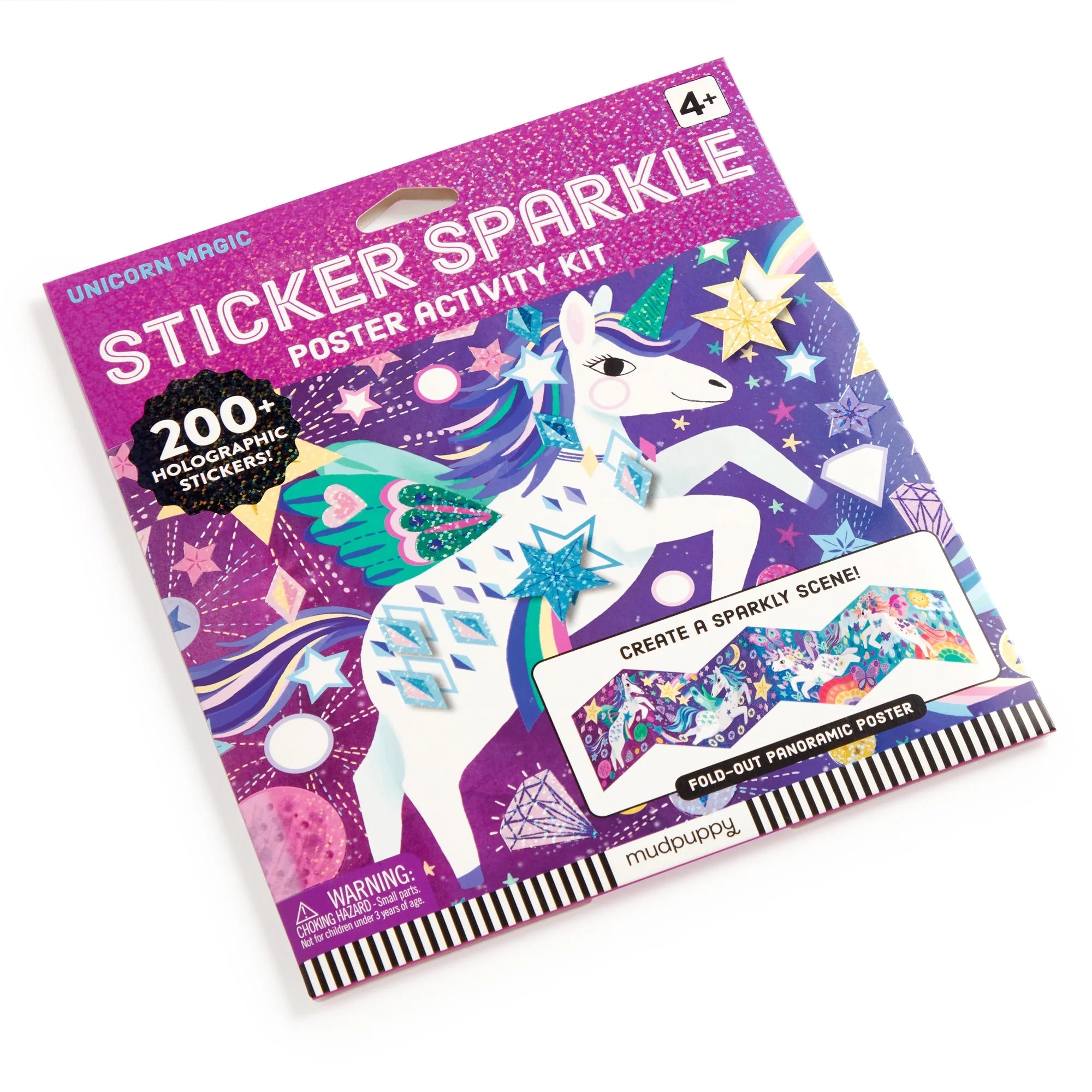 Kit creativ, Sticker Sparkle - Unicorn Magic - Mudpuppy