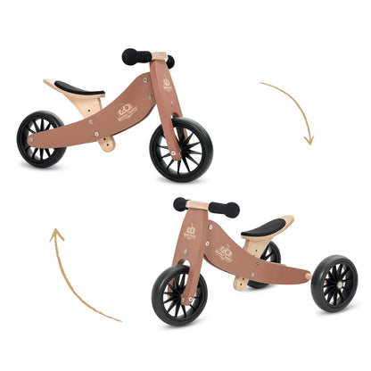 Tricicletă de echilibru 2 în 1 - Tiny Tot Mocha - Kinderfeets