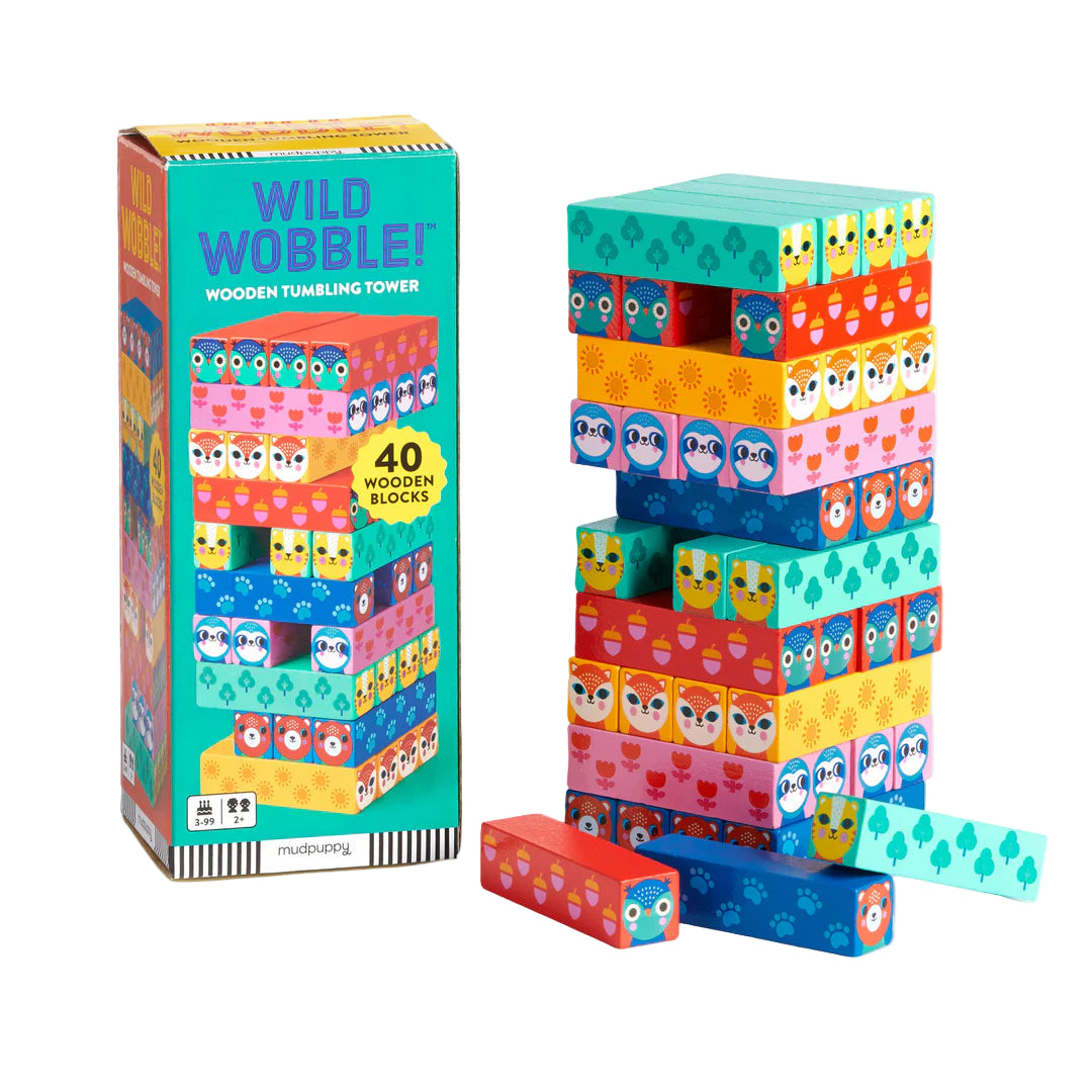 Joc de echilibru - Wild Wobble Tower - Mudpuppy