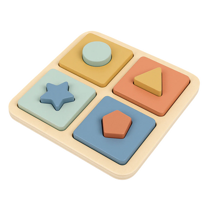Puzzle incastru cu forme geometrice - Atan