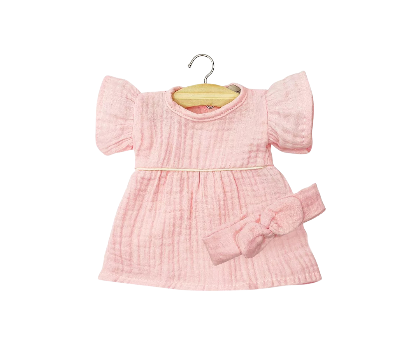 Rochie Daisy pentru păpuși &amp; bentiță - Strawberry - Minikane