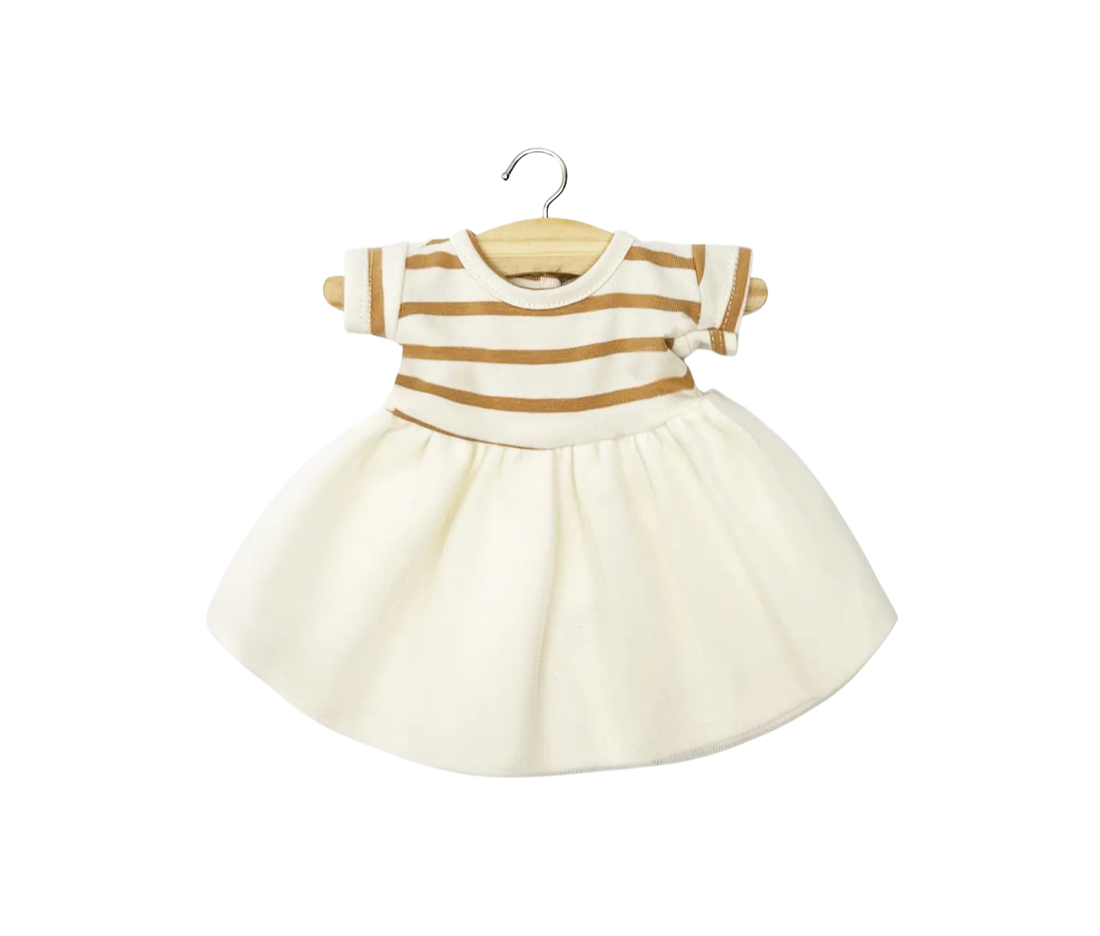 Tutu Rosana pentru păpuși - Beige Striped - Minikane