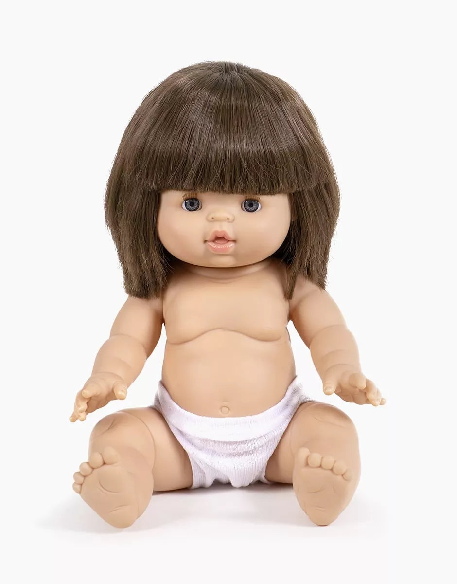 Chiloței albi din bumbac pentru păpușile Gordis - Minikane