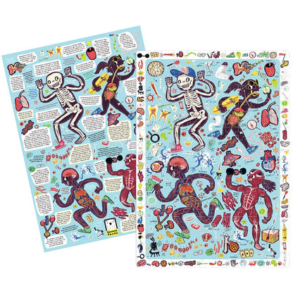 Puzzle educativ, 204 piese - My Body Observation - Banana Panda