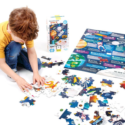 Puzzle educativ, 60 piese - Space Observation - Banana Panda