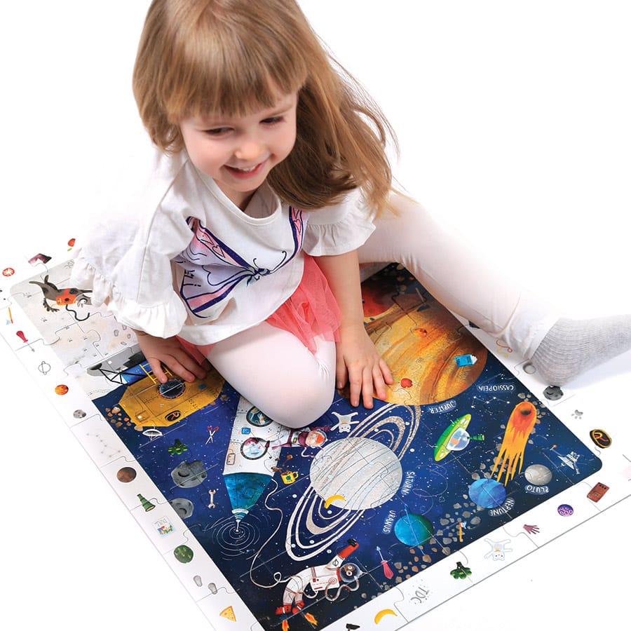 Puzzle educativ, 60 piese - Space Observation - Banana Panda
