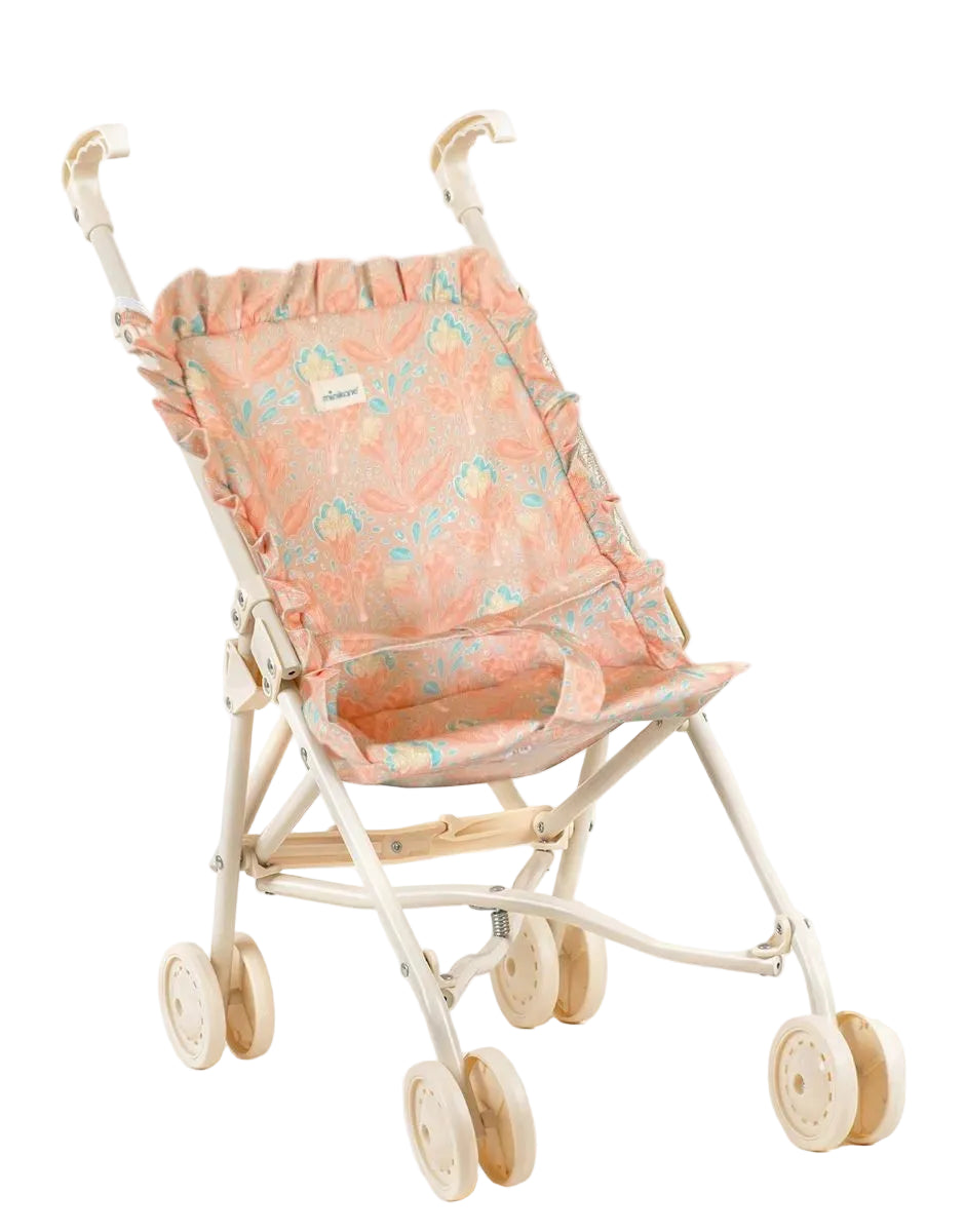 Cărucior păpuși pliabil - Aquarius Cotton Ruffled - Minikane
