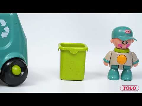 Set de joaca - Masina gunoi &amp; Personaj interactiv, Boy - Tolo Bio