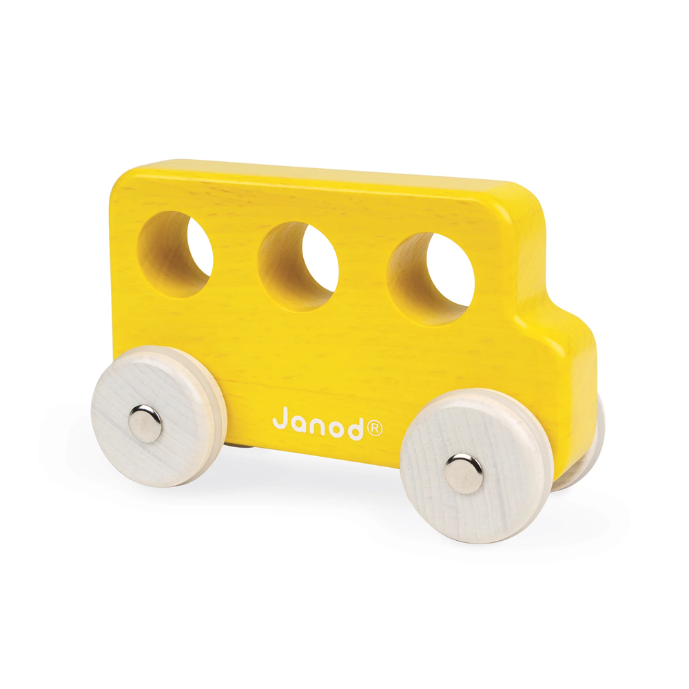 Autobuz din lemn, Yellow - Sweet Cocoon - Janod
