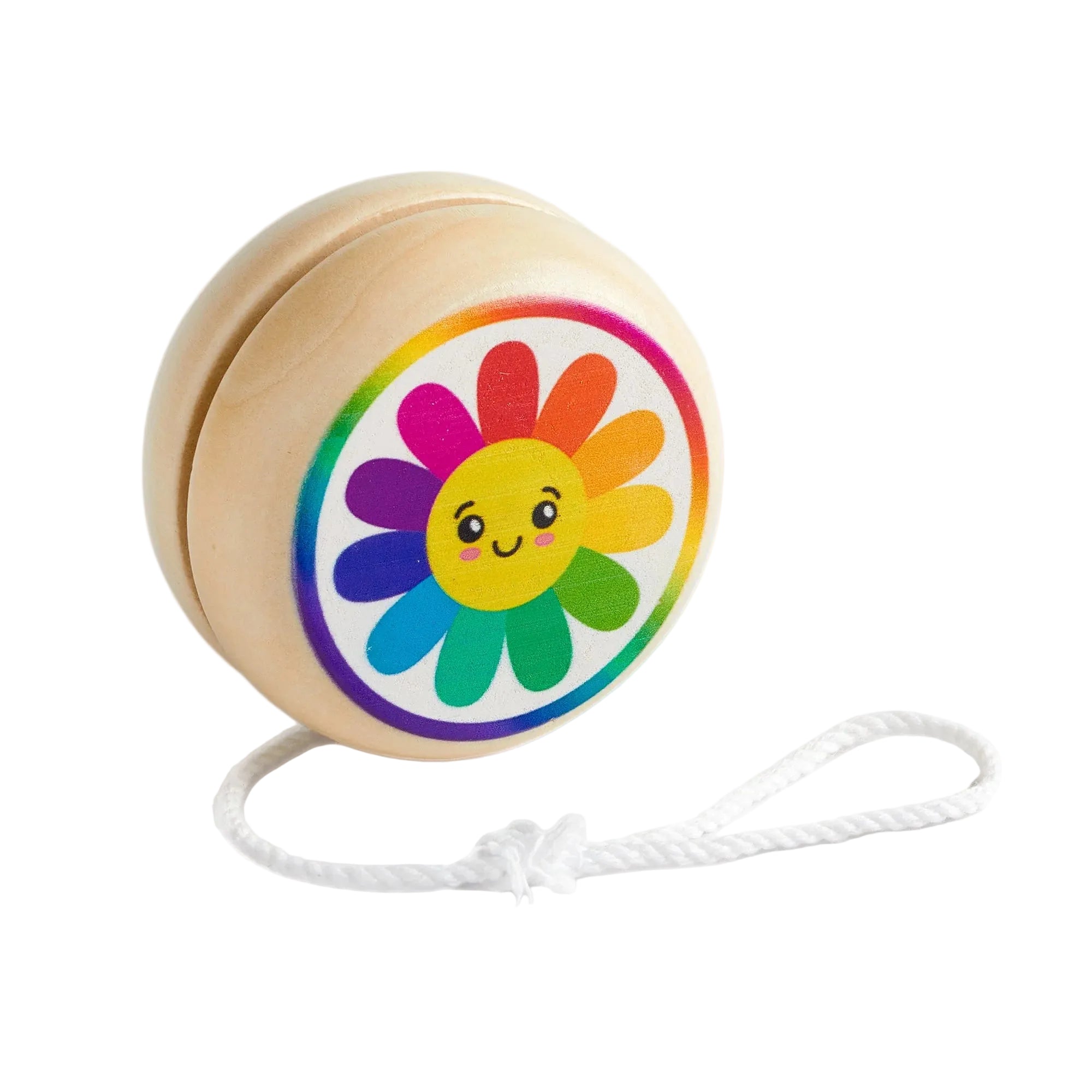 Yo-Yo din lemn - Rainbow Daisy - Mudpuppy