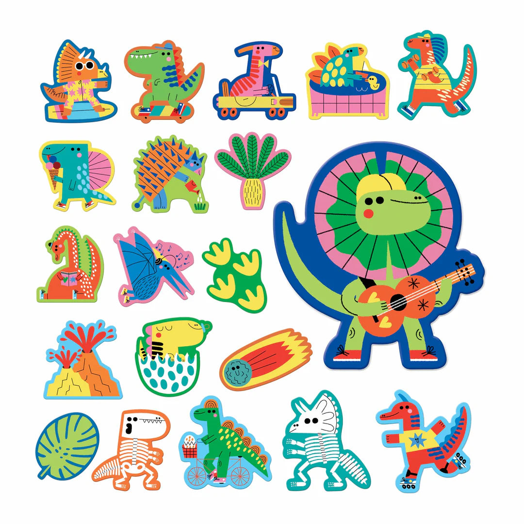 Joaca la baita, forme lipicioase din spuma - Rub-a-Dub Dinos - Mudpuppy
