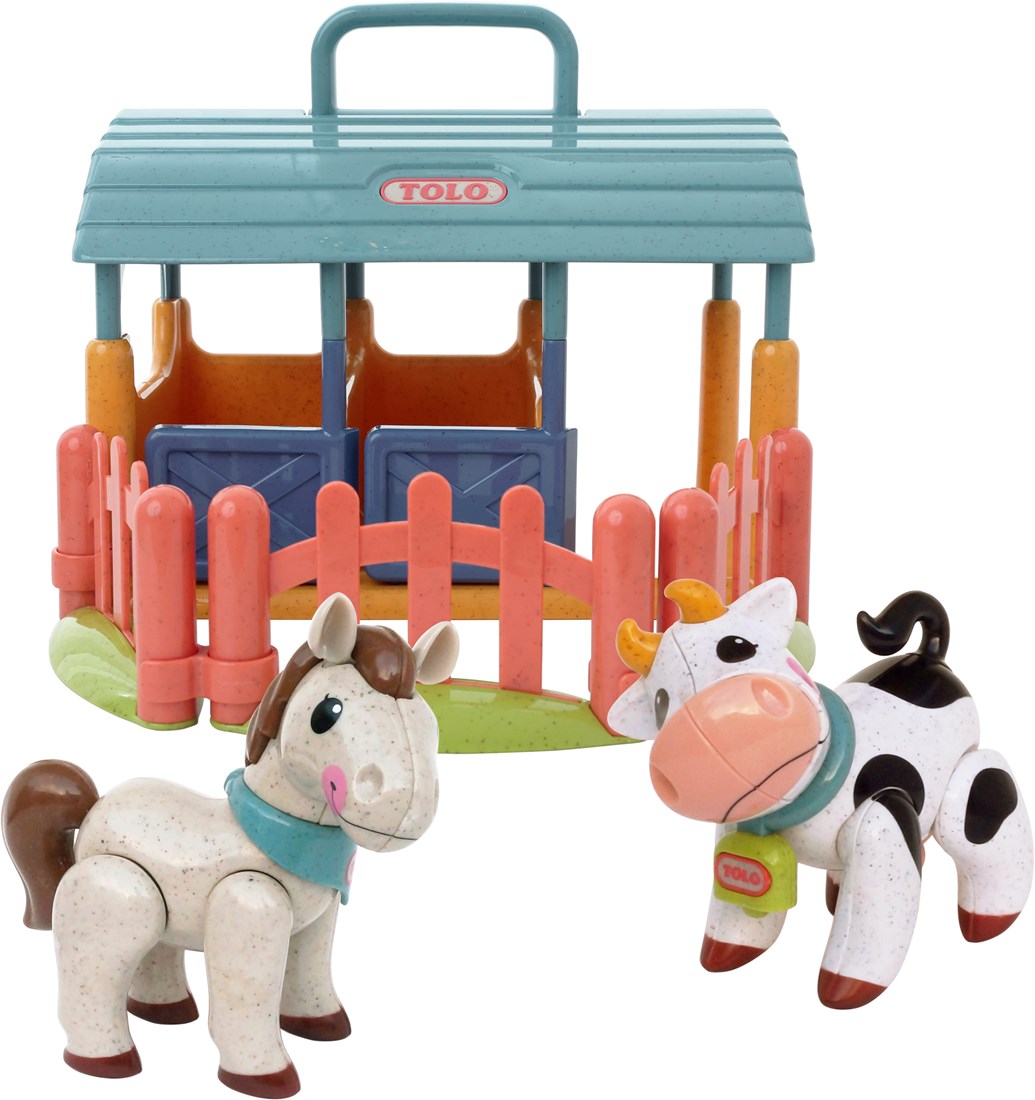 Set de joaca - Cow &amp; Horse Stable - Tolo Bio