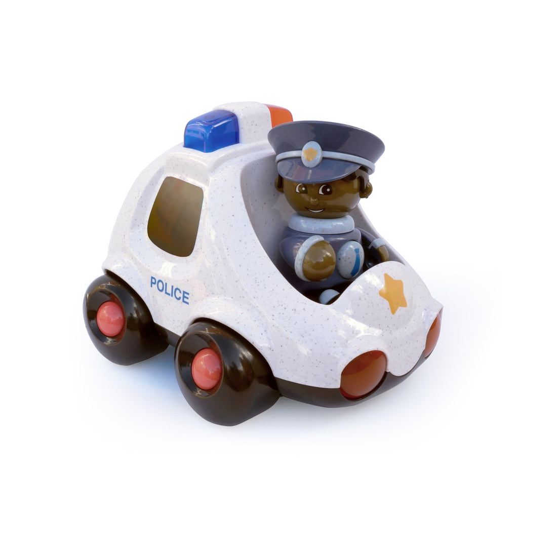 Set de joaca - Masina politie &amp; Personaj interactiv, Policeman - Tolo Bio