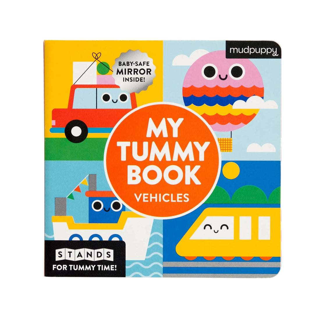 Carte senzoriala pentru bebe - My Tummy Book, Vehicles - Mudpuppy
