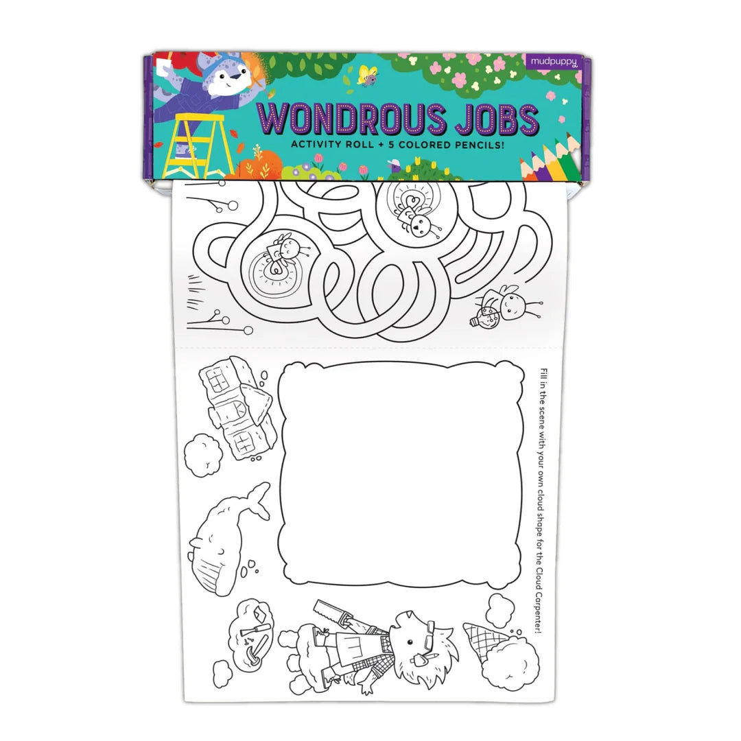 Rola de hartie cu activitati – Wondrous Jobs – Mudpuppy
