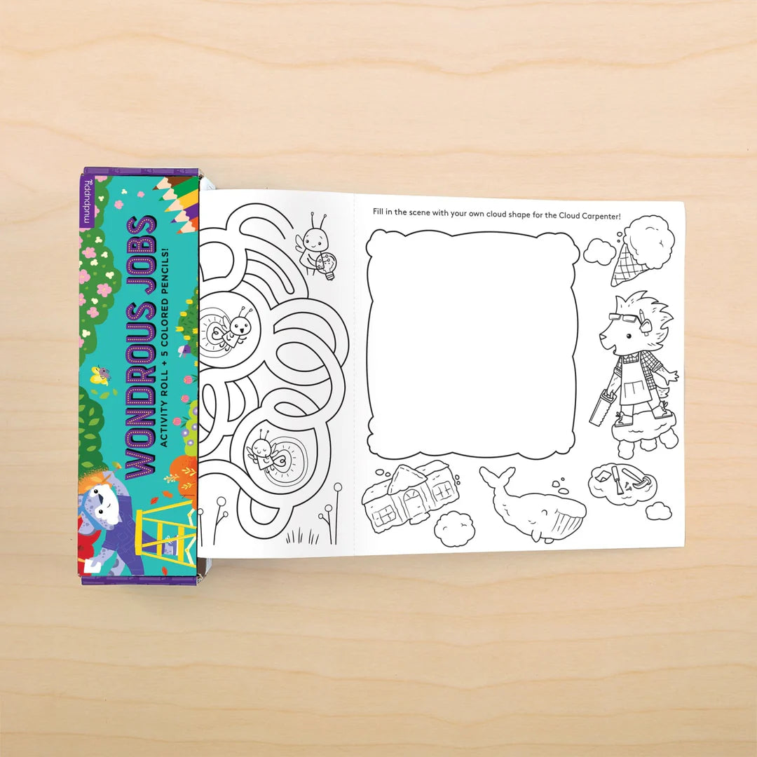 Rola de hartie cu activitati – Wondrous Jobs – Mudpuppy