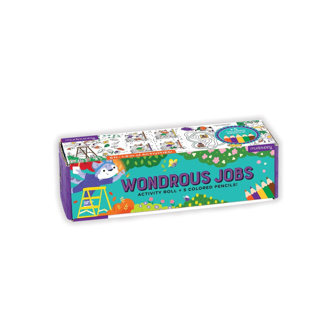 Rola de hartie cu activitati – Wondrous Jobs – Mudpuppy