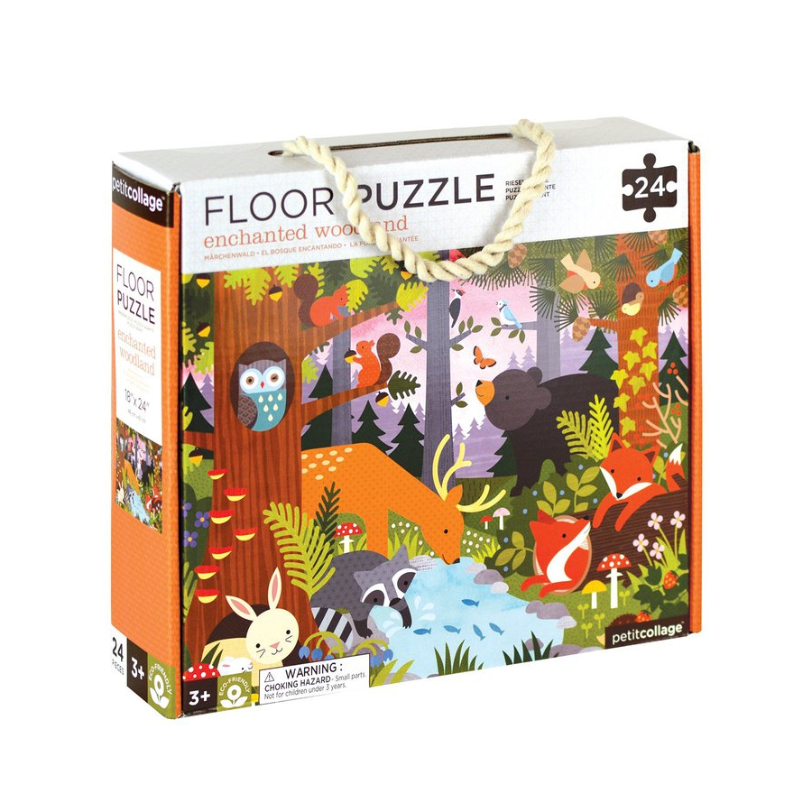Puzzle de podea, 24 piese - Padure - Petit Collage