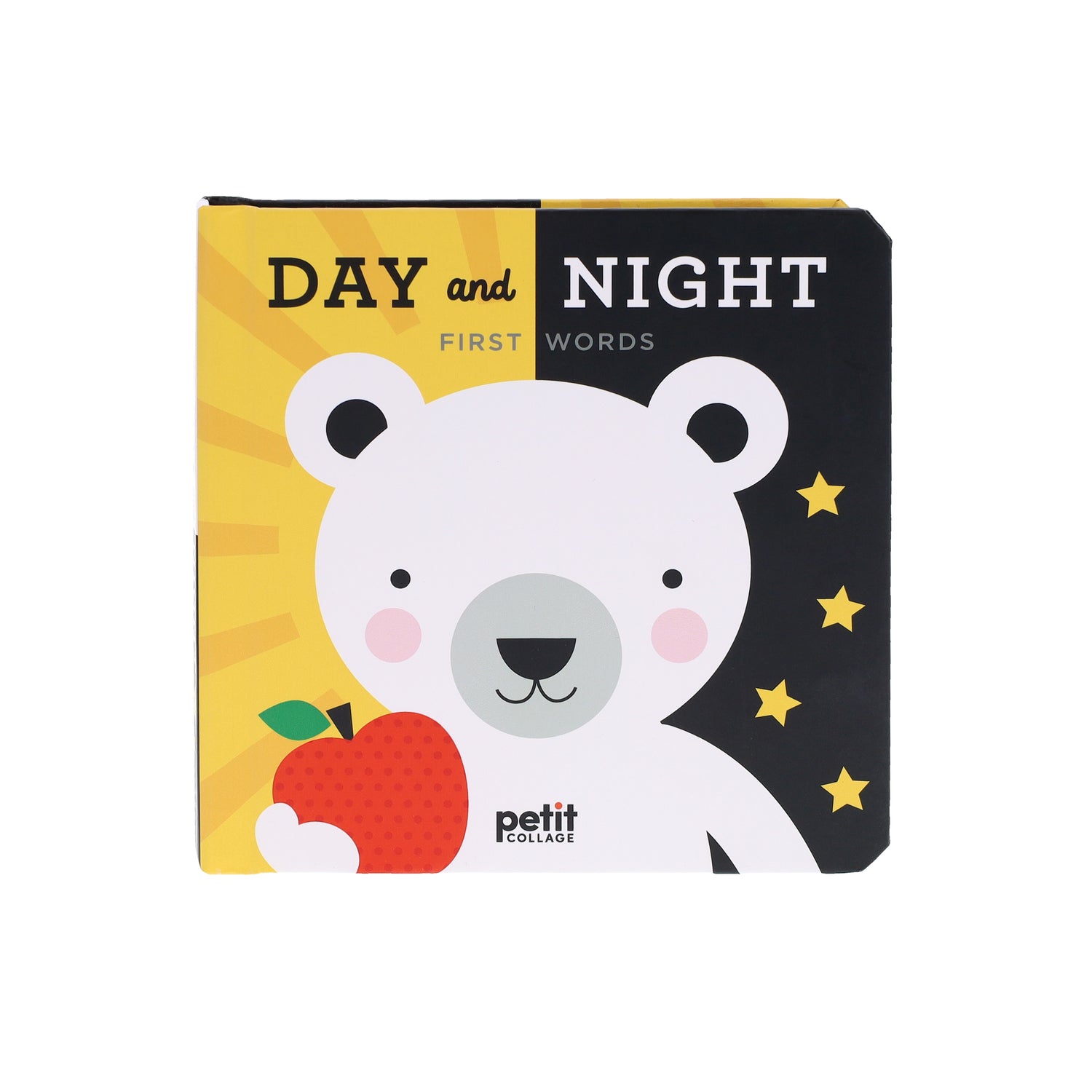 Carte pentru bebelusi, First Words - Day &amp; Night  - Petit Collage