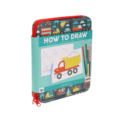 Set creativ How to Draw - Vehicule - Petit Collage