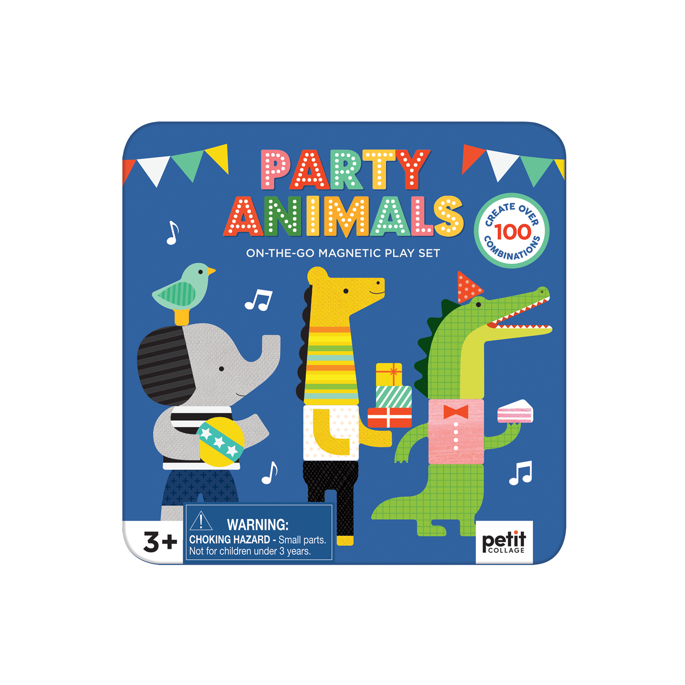 Joc magnetic On-the-Go - Party Animals - Petit Collage
