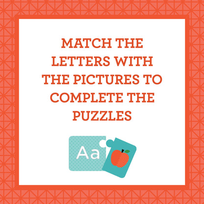 Puzzle din 2 piese, 26 perechi - Potriveste alfabetul - Petit Collage