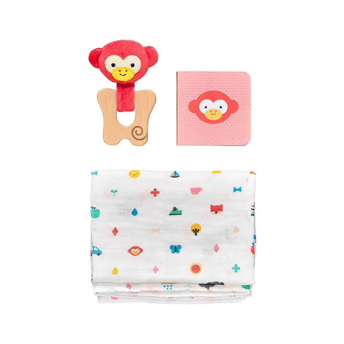 Set cadou pentru bebelusi - Cheeky Monkey - Petit Collage