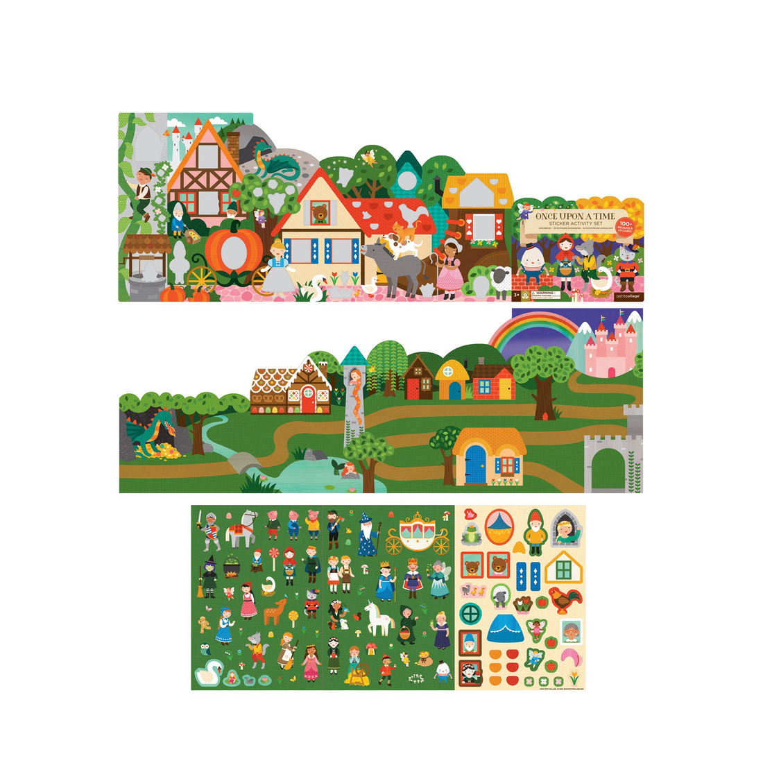 Mapa de activitati, 100+ stickere - Once Upon a Time - Petit Collage