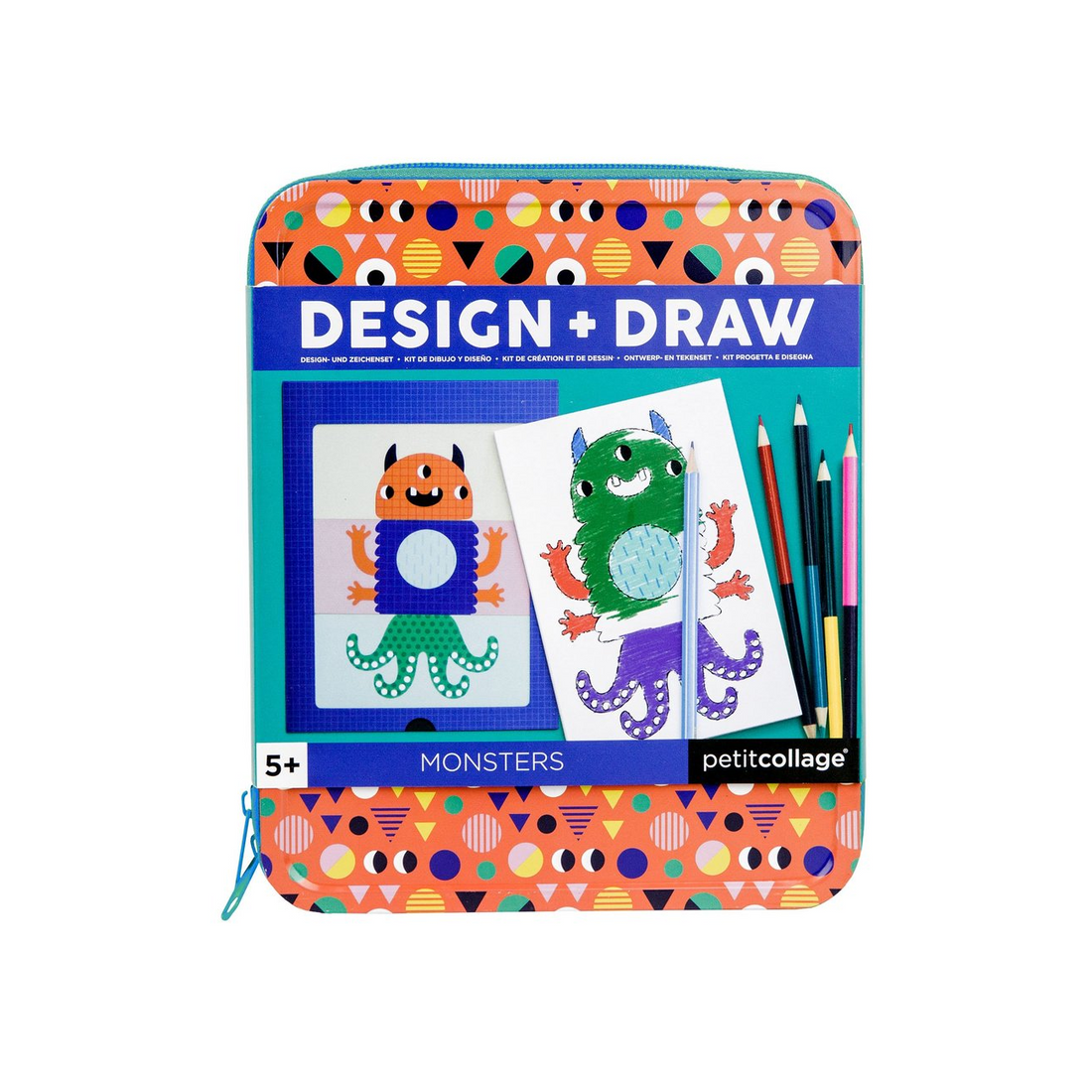 Set creativ Design & Draw - Monsters - Petit Collage