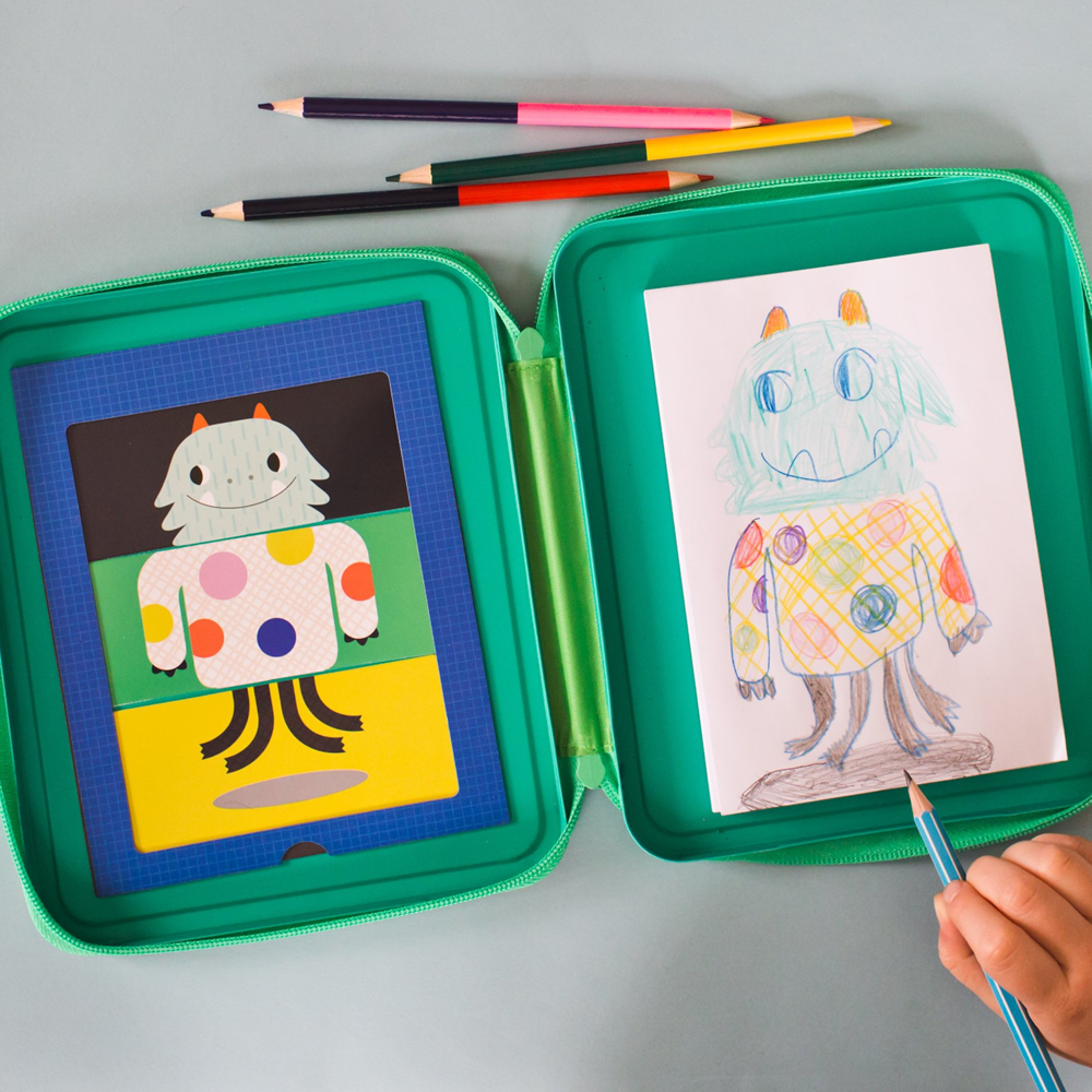 Set creativ Design & Draw - Monsters - Petit Collage