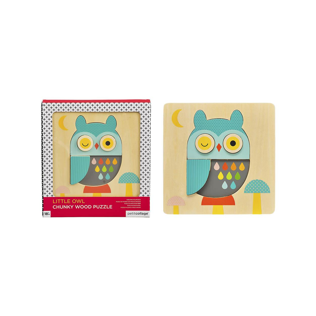 Puzzle incastru - Little Owl - Petit Collage