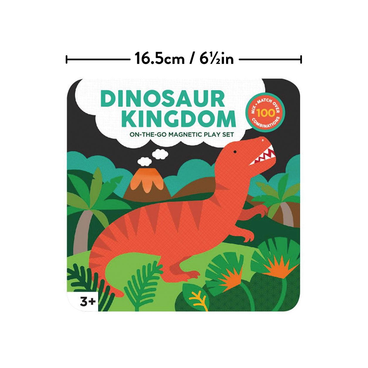 Joc magnetic On-the-Go - Dinosaur Kingdom - Petit Collage