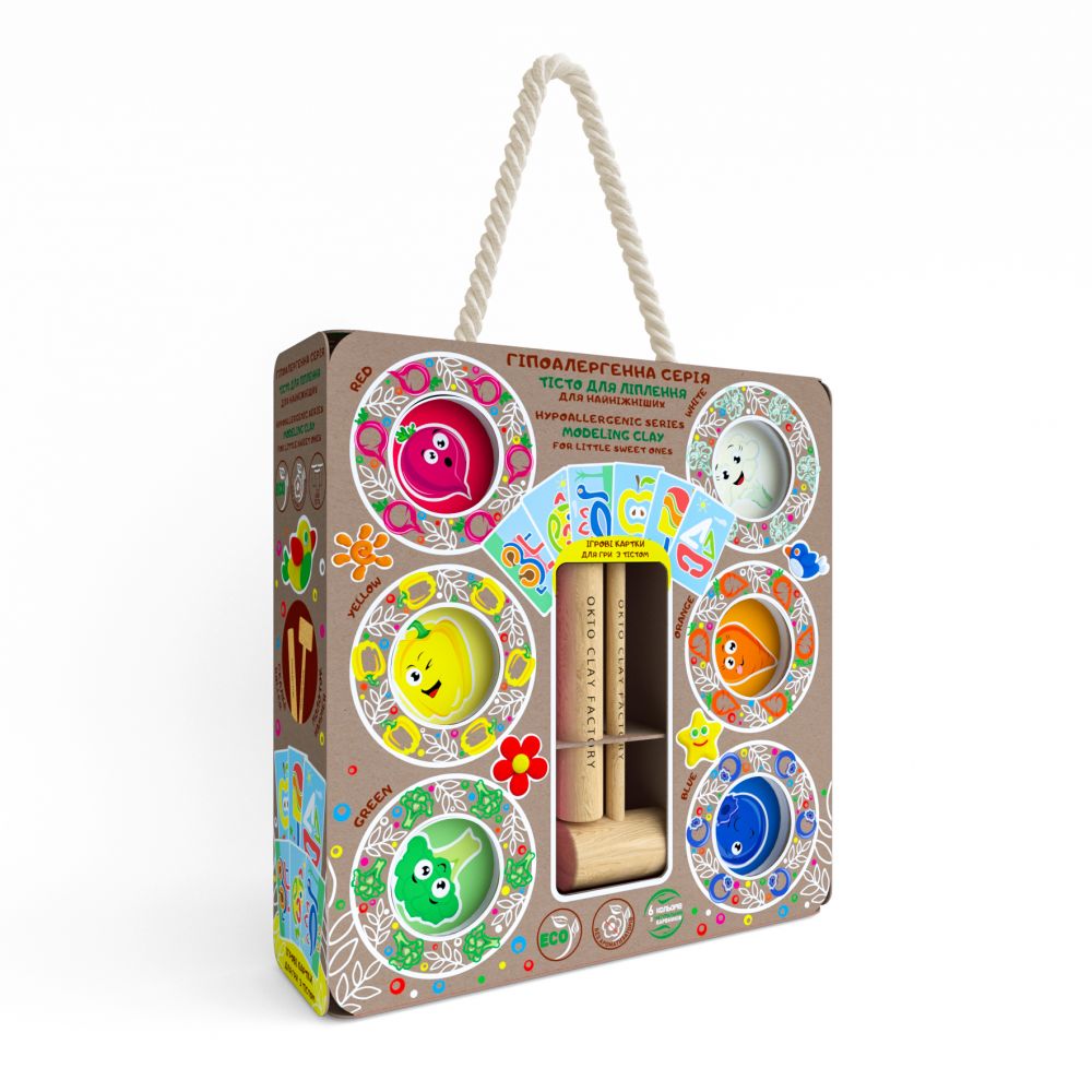 Set plastilina cu unelte, 6 culori Lovin&