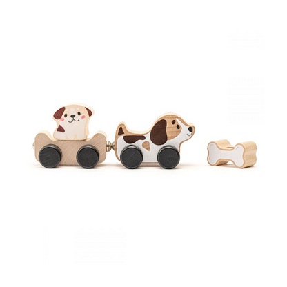 Set de joaca din lemn - Clever Puppies - Cubika